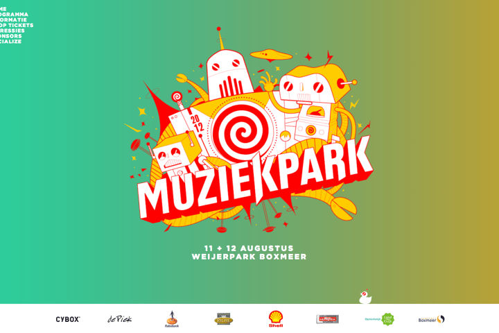 Muziekpark 2012 website preview